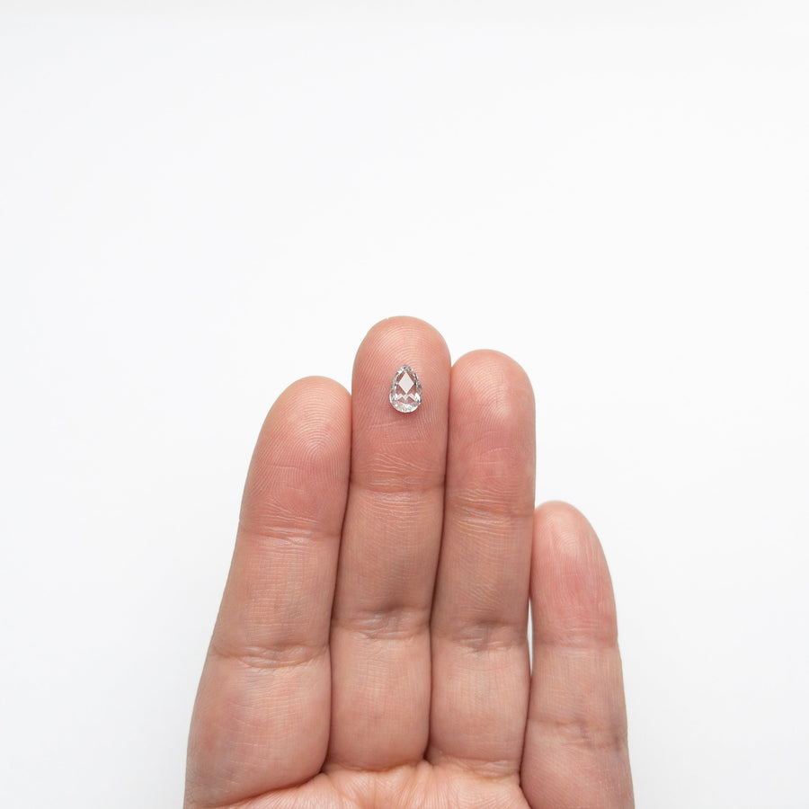 The 0.54ct 7.12x4.75x2.05mm I1 E Pear Rosecut 🇨🇦 21259-01 by East London jeweller Rachel Boston | Discover our collections of unique and timeless engagement rings, wedding rings, and modern fine jewellery. - Rachel Boston Jewellery