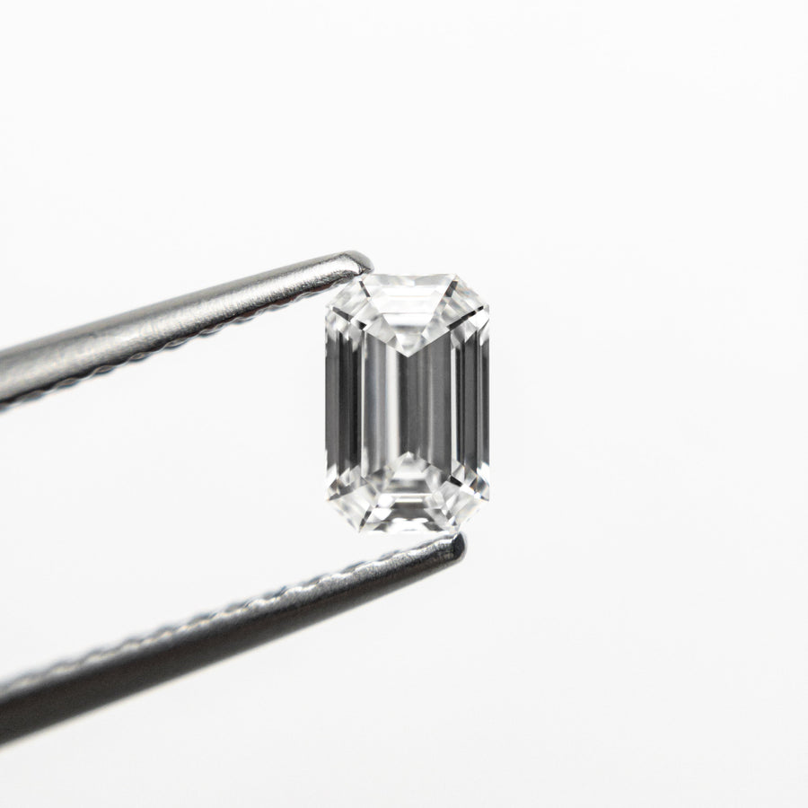 The 0.50ct 5.70x3.62x2.35mm VVS2 E Cut Corner Rectangle Step Cut 🇨🇦 21311-01 by East London jeweller Rachel Boston | Discover our collections of unique and timeless engagement rings, wedding rings, and modern fine jewellery. - Rachel Boston Jewellery