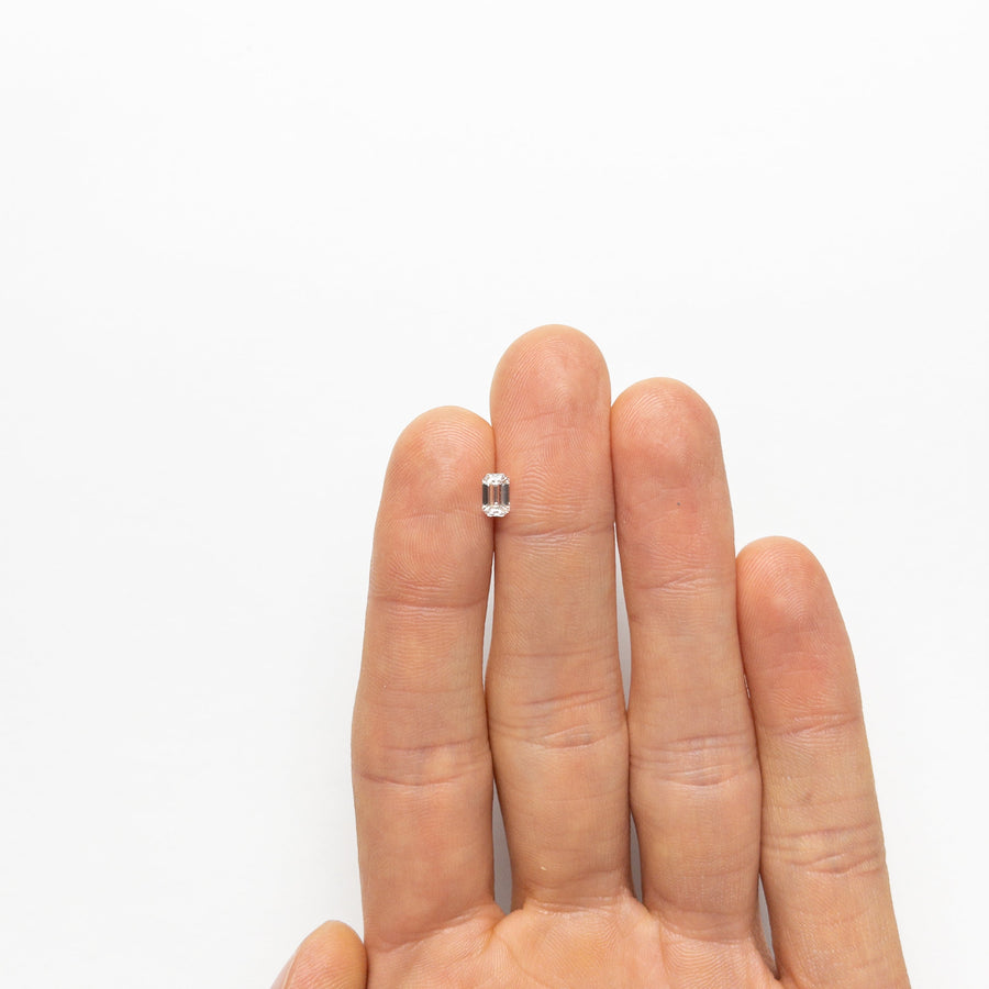 The 0.50ct 5.70x3.62x2.35mm VVS2 E Cut Corner Rectangle Step Cut 🇨🇦 21311-01 by East London jeweller Rachel Boston | Discover our collections of unique and timeless engagement rings, wedding rings, and modern fine jewellery. - Rachel Boston Jewellery