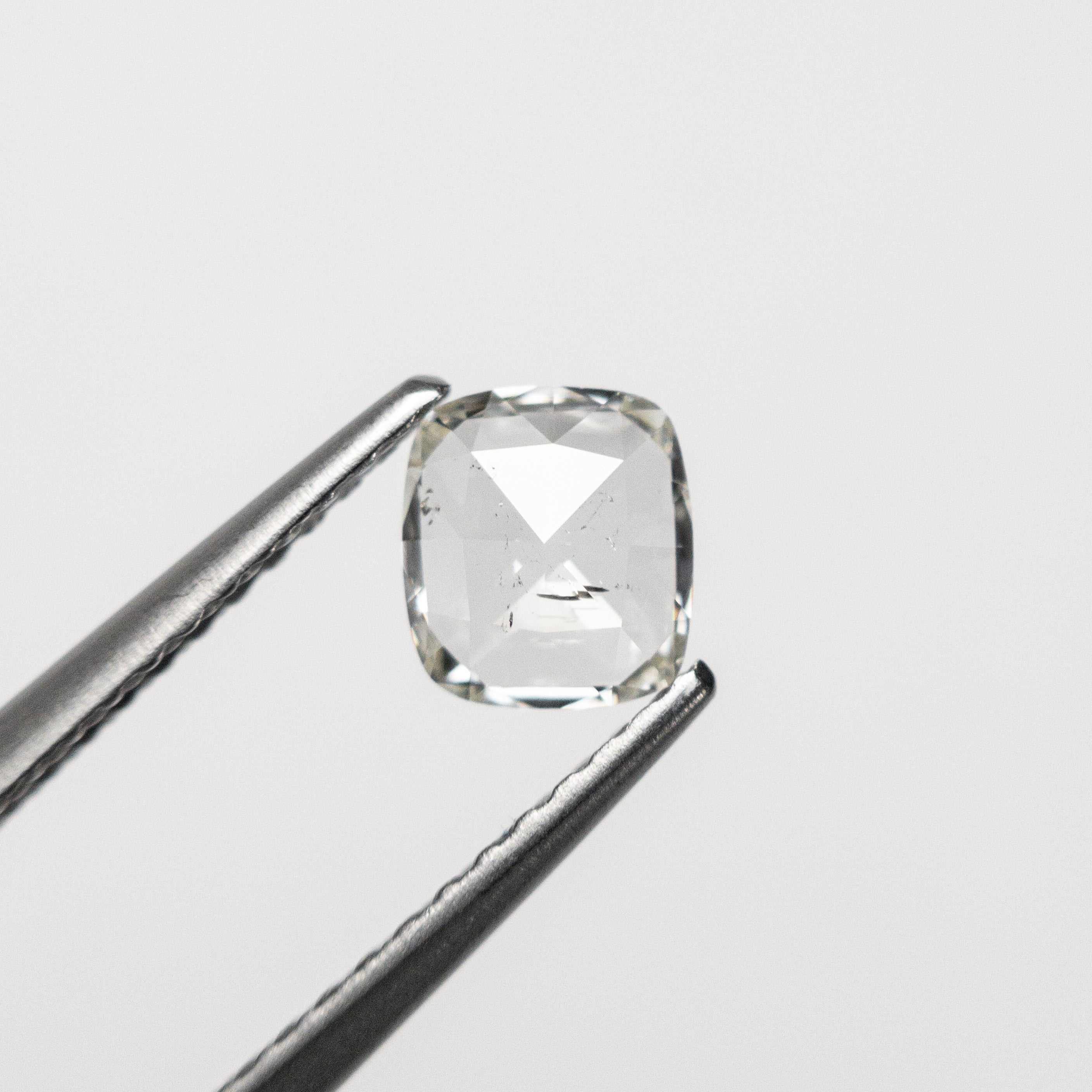 The 0.50ct 5.39x4.84x1.85mm I1 J Cushion Rosecut 🇨🇦 21514-01 by East London jeweller Rachel Boston | Discover our collections of unique and timeless engagement rings, wedding rings, and modern fine jewellery.