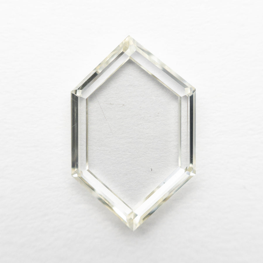 2.37ct 13.28x8.43x2.07mm SI2 L Hexagon Portrait Cut 21688-01 - Rachel Boston Jewellery