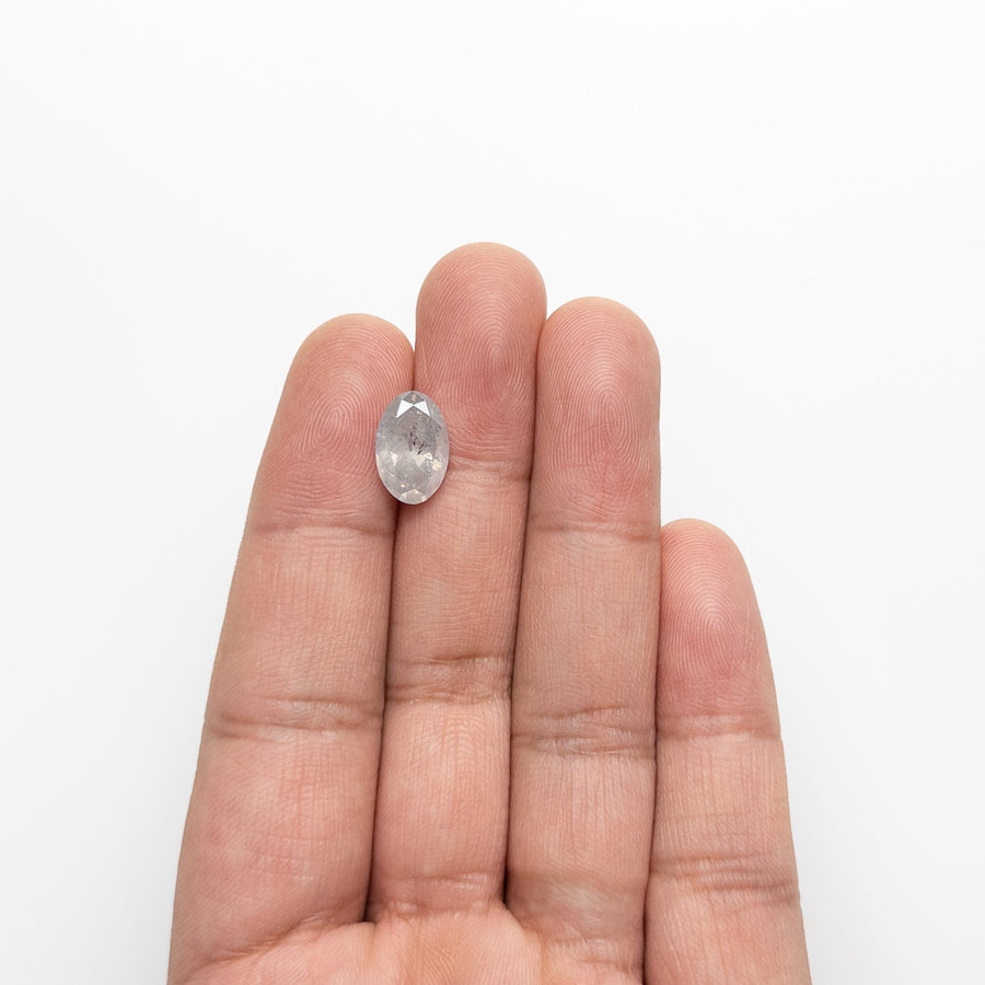 The 3.84ct 12.44x8.12x5.36mm Oval Brilliant 21883-01 by East London jeweller Rachel Boston | Discover our collections of unique and timeless engagement rings, wedding rings, and modern fine jewellery. - Rachel Boston Jewellery