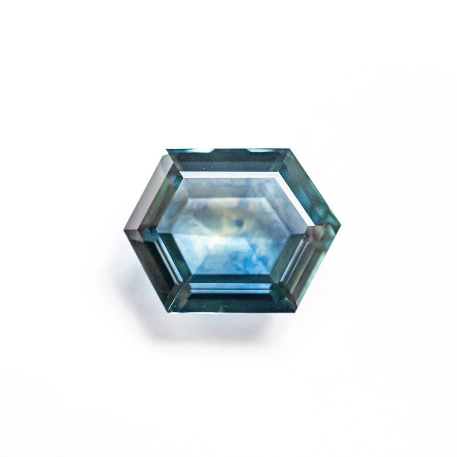 The 1.61ct 7.81x5.93x3.23mm Hexagon Step Cut Sapphire 22266-27 by East London jeweller Rachel Boston | Discover our collections of unique and timeless engagement rings, wedding rings, and modern fine jewellery. - Rachel Boston Jewellery