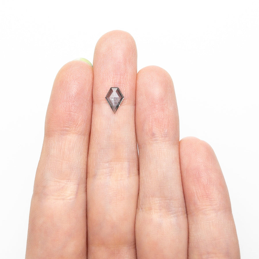 The 0.66ct 7.91x5.59x1.86mm Shield Rosecut Sapphire 22266-32 by East London jeweller Rachel Boston | Discover our collections of unique and timeless engagement rings, wedding rings, and modern fine jewellery. - Rachel Boston Jewellery