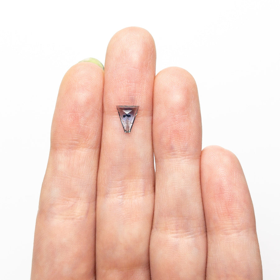 The 0.81ct 6.98x6.15x2.65mm Shield Rosecut Sapphire 22266-33 by East London jeweller Rachel Boston | Discover our collections of unique and timeless engagement rings, wedding rings, and modern fine jewellery. - Rachel Boston Jewellery