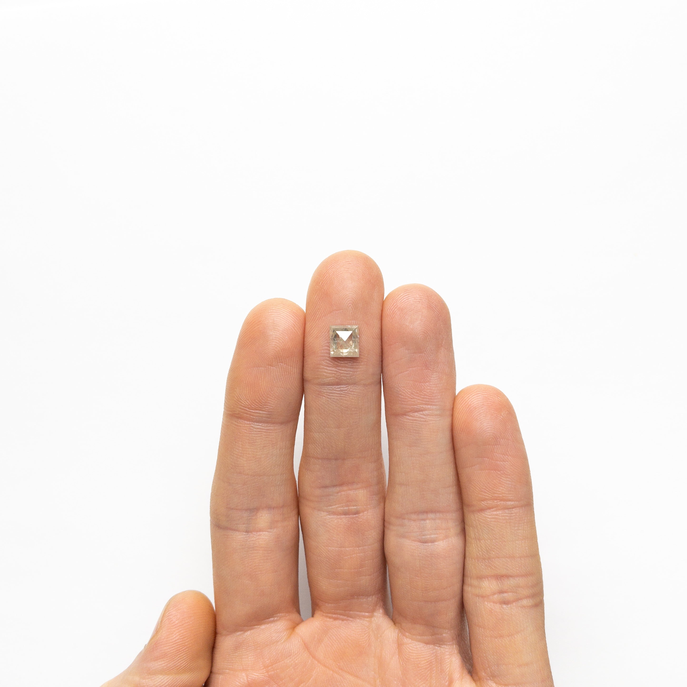 The 1.47ct 6.72x6.17x3.23mm Rectangle Rosecut 22339-12 by East London jeweller Rachel Boston | Discover our collections of unique and timeless engagement rings, wedding rings, and modern fine jewellery.