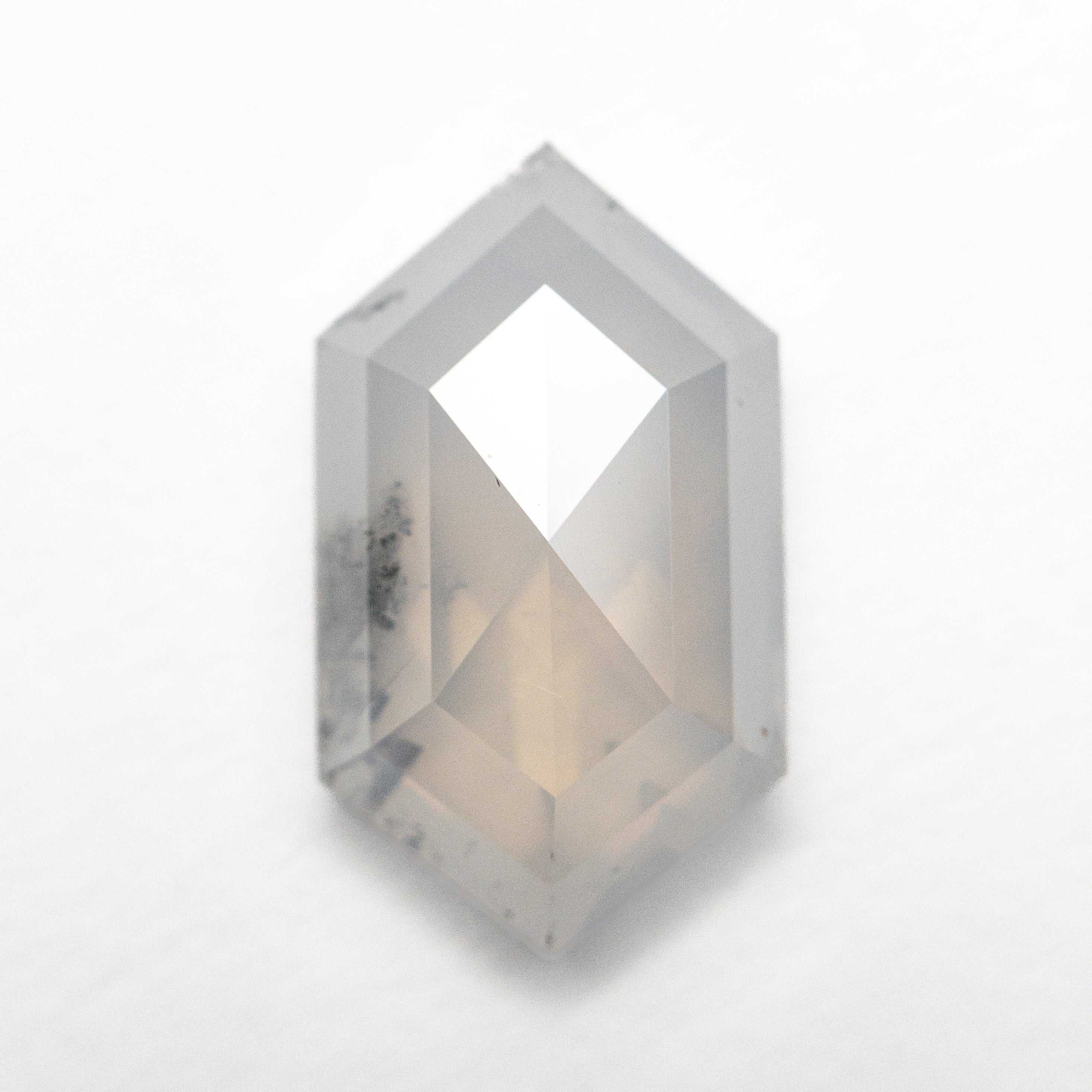 The 3.17ct 12.35x7.09x4.12mm Hexagon Rosecut 22367-01 by East London jeweller Rachel Boston | Discover our collections of unique and timeless engagement rings, wedding rings, and modern fine jewellery.