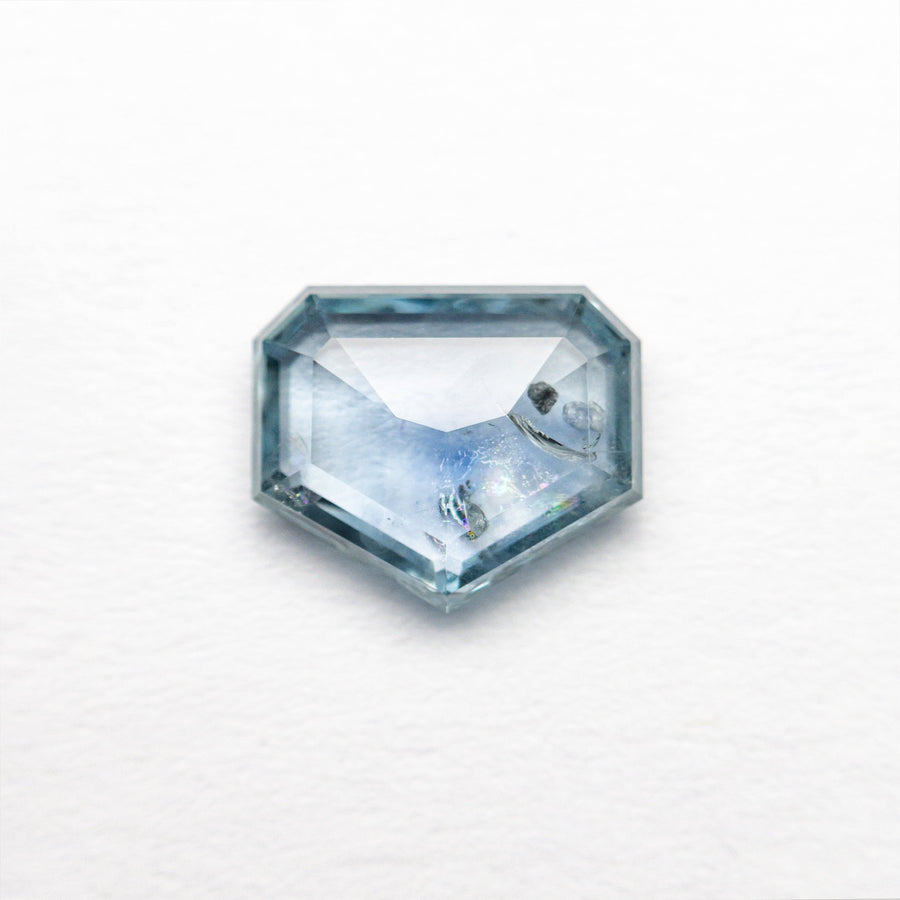 The 1.23ct 7.34x6.15x2.28mm Shield Rosecut Sapphire 22434-62 by East London jeweller Rachel Boston | Discover our collections of unique and timeless engagement rings, wedding rings, and modern fine jewellery. - Rachel Boston Jewellery