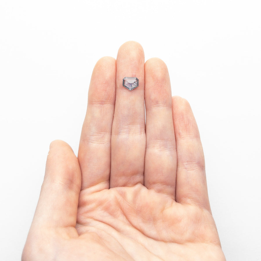 The 1.23ct 7.34x6.15x2.28mm Shield Rosecut Sapphire 22434-62 by East London jeweller Rachel Boston | Discover our collections of unique and timeless engagement rings, wedding rings, and modern fine jewellery. - Rachel Boston Jewellery