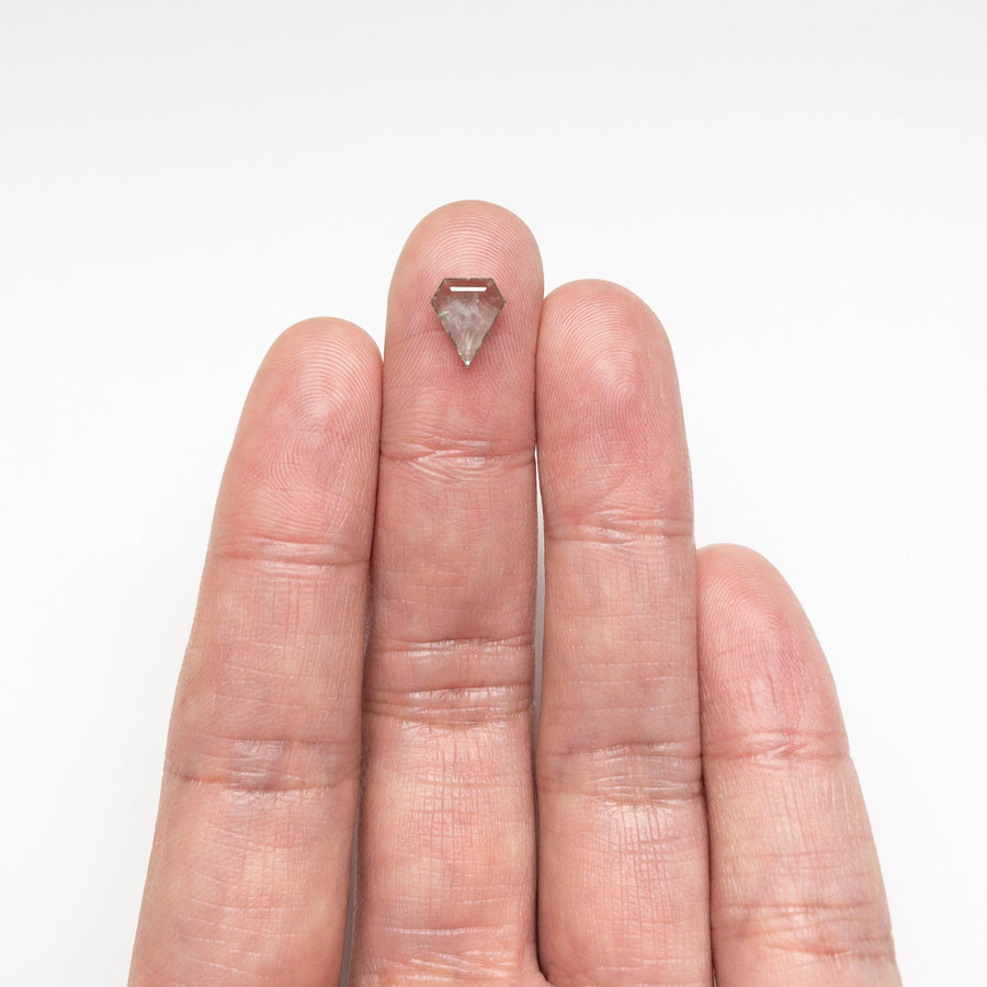 The 1.06ct 8.67x7.33x2.14mm Shield Rosecut Sapphire 22434-92 by East London jeweller Rachel Boston | Discover our collections of unique and timeless engagement rings, wedding rings, and modern fine jewellery. - Rachel Boston Jewellery