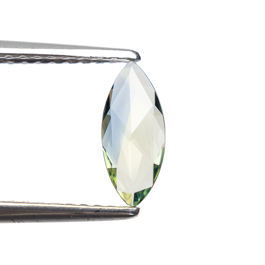The 0.41ct 9.27x3.94x1.30mm Marquise Rosecut Sapphire 22436-04 by East London jeweller Rachel Boston | Discover our collections of unique and timeless engagement rings, wedding rings, and modern fine jewellery. - Rachel Boston Jewellery