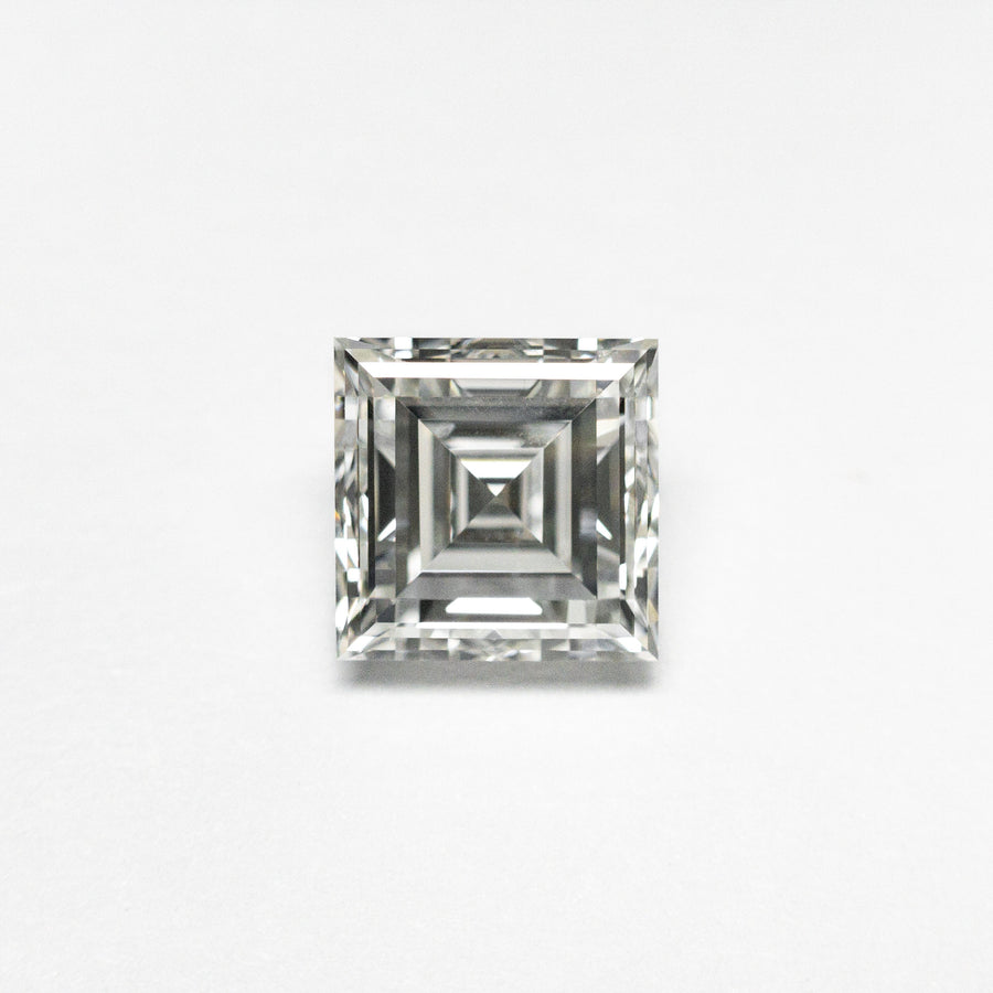 The 0.84ct 5.39x5.39x3.12mm GIA H VS2 Carré Step Cut 23034-01 by East London jeweller Rachel Boston | Discover our collections of unique and timeless engagement rings, wedding rings, and modern fine jewellery. - Rachel Boston Jewellery