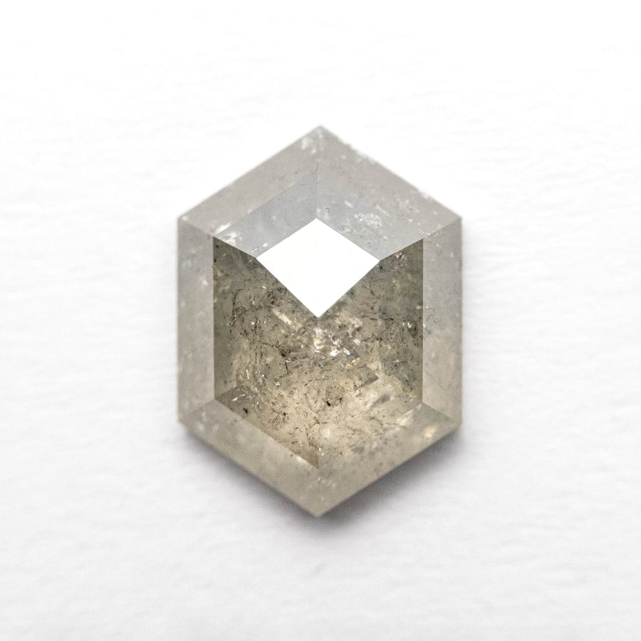 The 1.99ct 9.66x7.05x3.55mm Hexagon Rosecut 23176-22 by East London jeweller Rachel Boston | Discover our collections of unique and timeless engagement rings, wedding rings, and modern fine jewellery. - Rachel Boston Jewellery