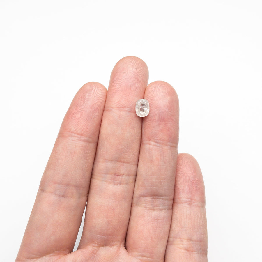 The 1.23ct 7.08x5.54x3.30mm Cushion Double Cut 23177-10 by East London jeweller Rachel Boston | Discover our collections of unique and timeless engagement rings, wedding rings, and modern fine jewellery. - Rachel Boston Jewellery