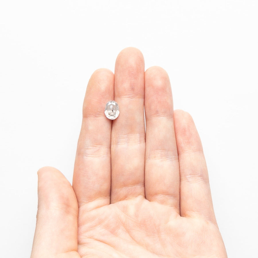 The 2.03ct 8.55x6.53x4.86mm Oval Brilliant 23182-05 by East London jeweller Rachel Boston | Discover our collections of unique and timeless engagement rings, wedding rings, and modern fine jewellery. - Rachel Boston Jewellery