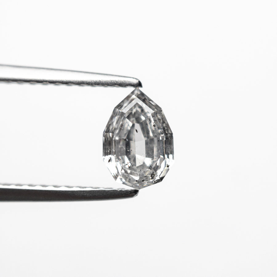 The 0.82ct 7.03x4.86x3.10mm Geo Pear Step Cut 🇨🇦 23255-01 by East London jeweller Rachel Boston | Discover our collections of unique and timeless engagement rings, wedding rings, and modern fine jewellery. - Rachel Boston Jewellery