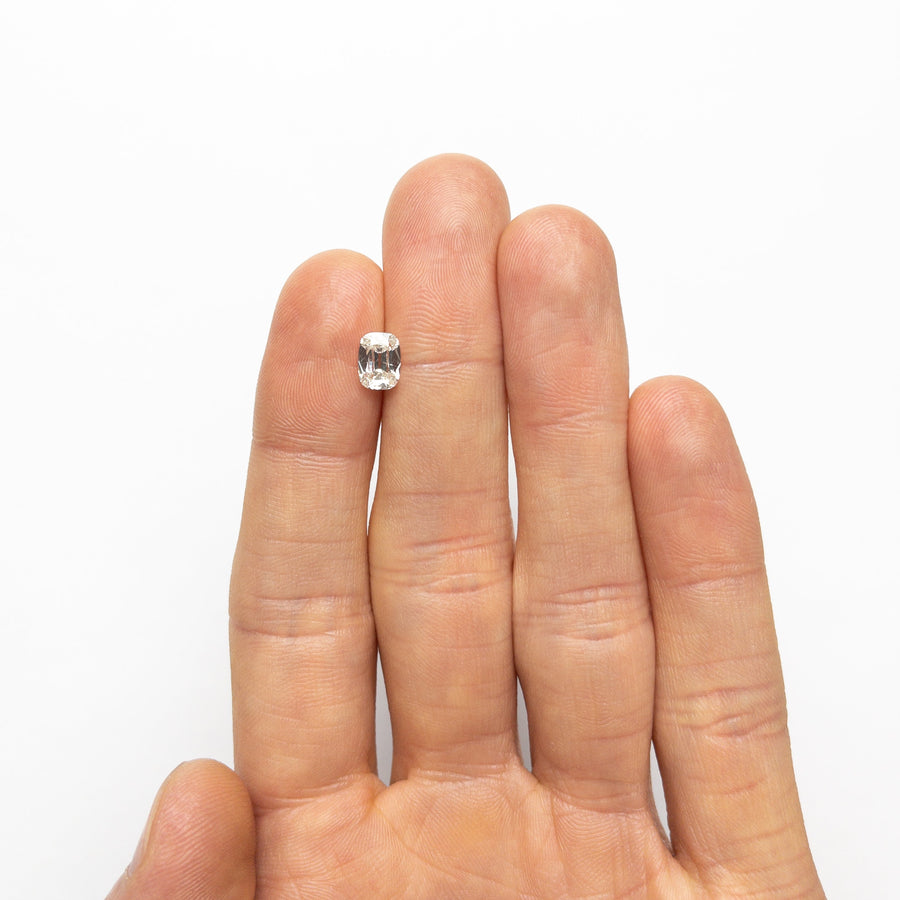 The 1.08ct 7.29x5.41x3.05mm SI2 J Modern Antique Old Mine Cut 23419-01 by East London jeweller Rachel Boston | Discover our collections of unique and timeless engagement rings, wedding rings, and modern fine jewellery. - Rachel Boston Jewellery