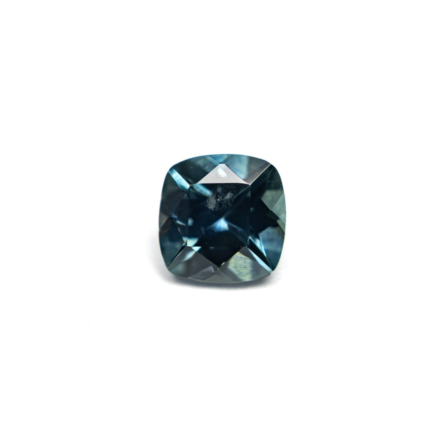The 0.69ct 5.05x5.01x3.38mm Cushion Brilliant Sapphire 23466-05 by East London jeweller Rachel Boston | Discover our collections of unique and timeless engagement rings, wedding rings, and modern fine jewellery. - Rachel Boston Jewellery