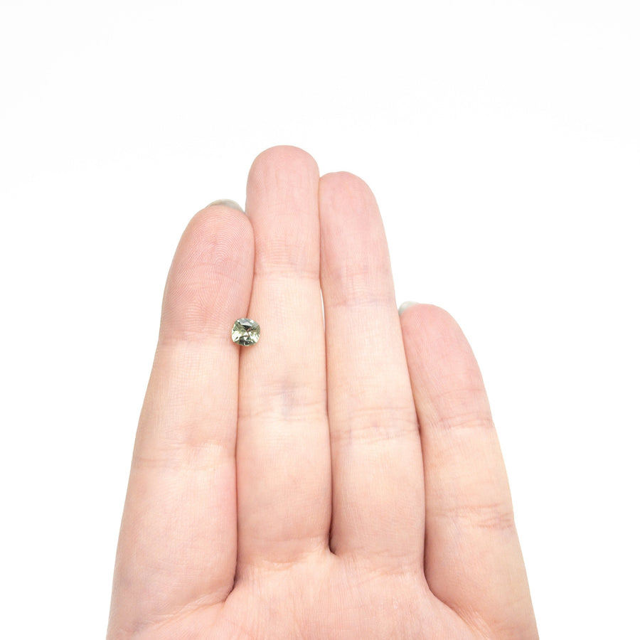 The 0.70ct 5.02x4.98x3.14mm CUshion Brilliant Sapphire 23466-09 by East London jeweller Rachel Boston | Discover our collections of unique and timeless engagement rings, wedding rings, and modern fine jewellery. - Rachel Boston Jewellery