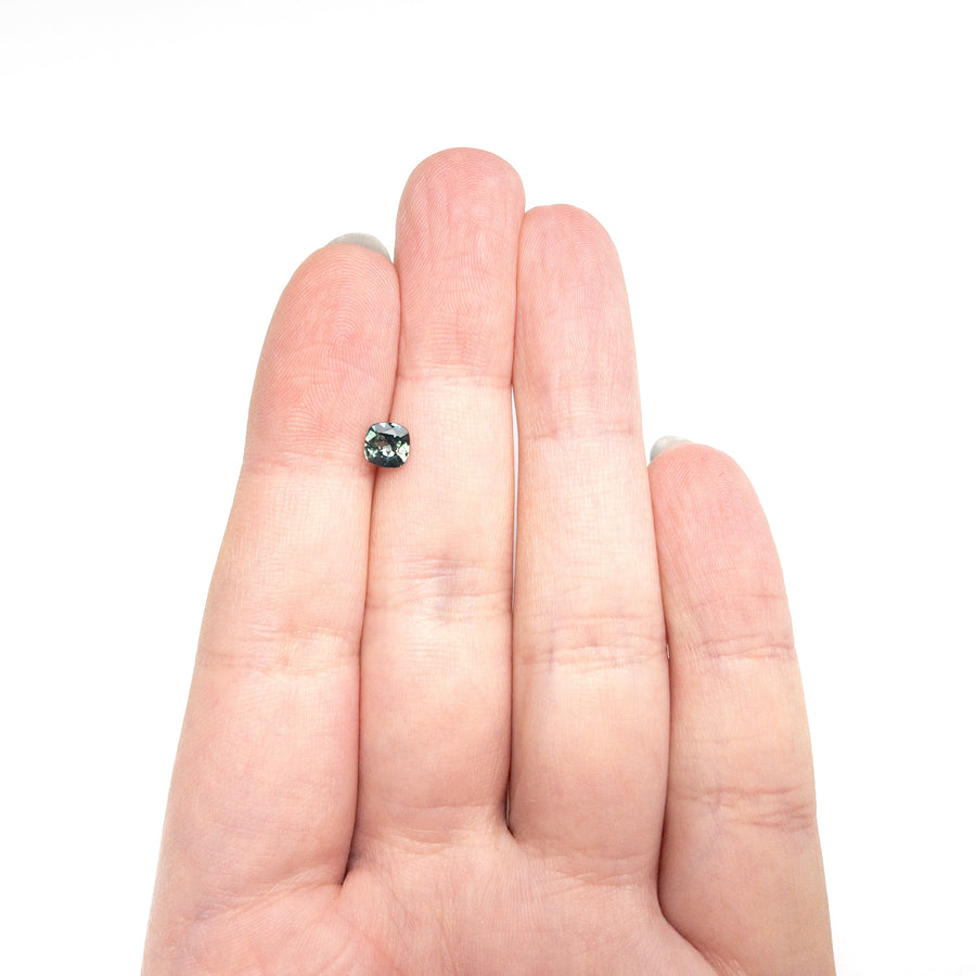 The 0.67ct 5.00x5.00x3.00mm Cushion Brilliant Sapphire 23466-11 by East London jeweller Rachel Boston | Discover our collections of unique and timeless engagement rings, wedding rings, and modern fine jewellery. - Rachel Boston Jewellery
