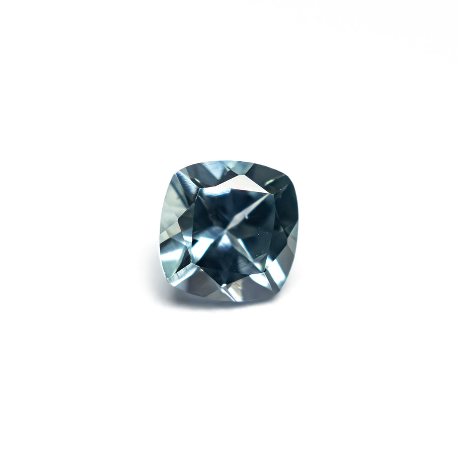 The 0.76ct 5.06x5.00x3.48mm Cushion Brilliant Sapphire 23466-13 by East London jeweller Rachel Boston | Discover our collections of unique and timeless engagement rings, wedding rings, and modern fine jewellery. - Rachel Boston Jewellery