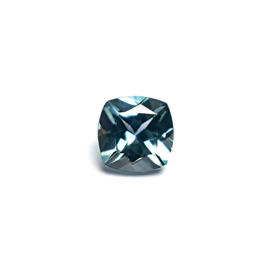 The 0.81ct 5.10x5.08x3.56mm Cushion Brilliant Sapphire 23466-14 by East London jeweller Rachel Boston | Discover our collections of unique and timeless engagement rings, wedding rings, and modern fine jewellery. - Rachel Boston Jewellery