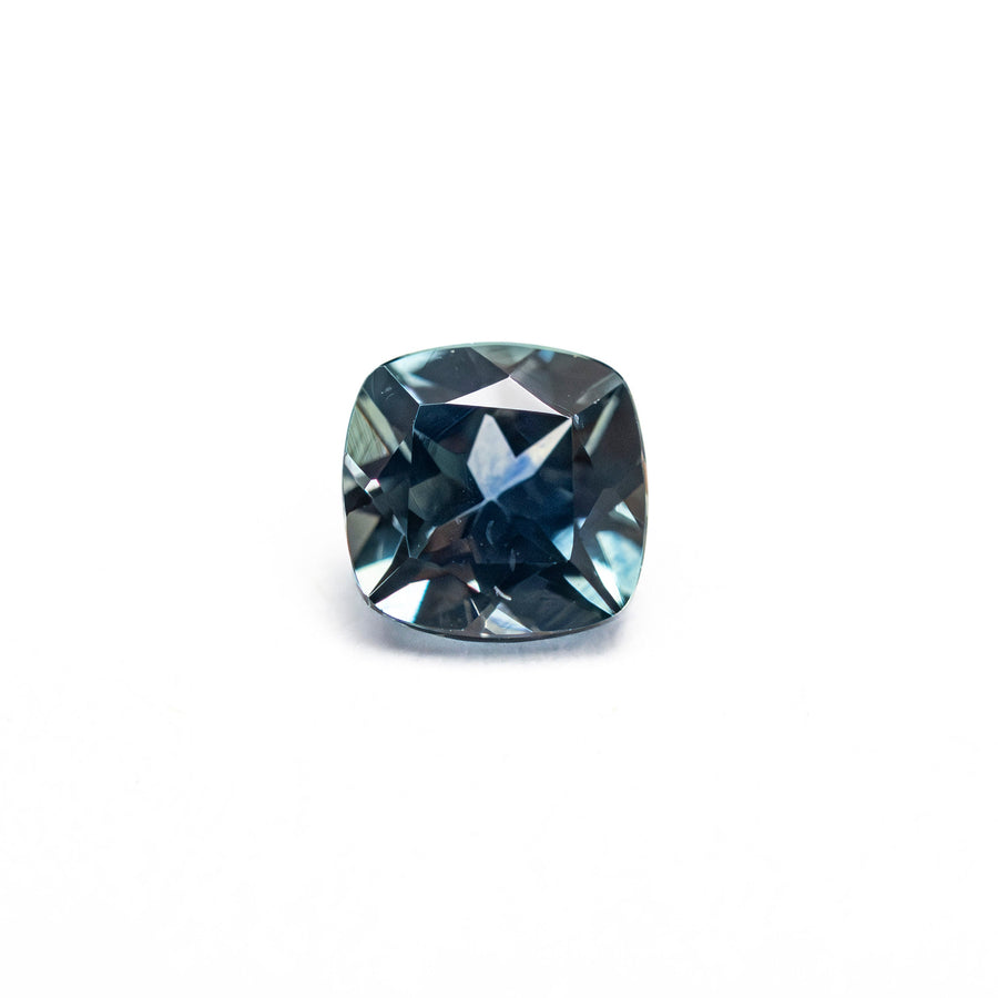 The 0.76ct 5.15x5.08x3.41mm Cushion Brilliant Sapphire 23466-19 by East London jeweller Rachel Boston | Discover our collections of unique and timeless engagement rings, wedding rings, and modern fine jewellery. - Rachel Boston Jewellery