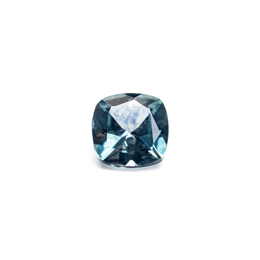 The 0.68ct 5.06x4.99x3.05mm Cushion Brilliant Sapphire 23466-20 by East London jeweller Rachel Boston | Discover our collections of unique and timeless engagement rings, wedding rings, and modern fine jewellery. - Rachel Boston Jewellery