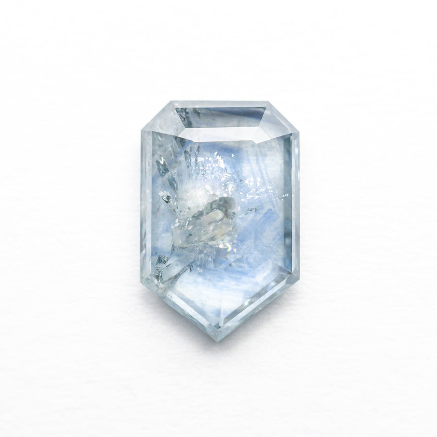 The 1.56ct 8.86x5.85x2.46mm Shield Portrait Cut Sapphire 23474-20 by East London jeweller Rachel Boston | Discover our collections of unique and timeless engagement rings, wedding rings, and modern fine jewellery. - Rachel Boston Jewellery