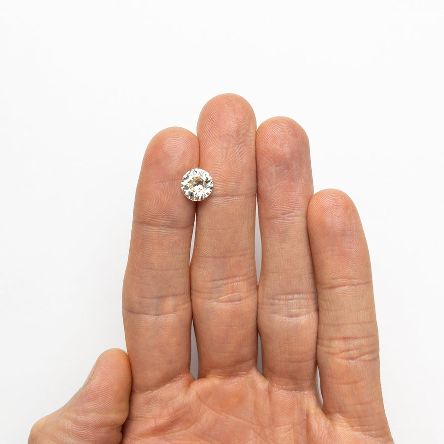 The 2.06ct 8.58x8.35x4.57mm GIA VS1 S-T Antique Old European Cut 23650-01 by East London jeweller Rachel Boston | Discover our collections of unique and timeless engagement rings, wedding rings, and modern fine jewellery. - Rachel Boston Jewellery