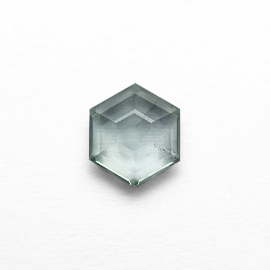 The 0.99ct 6.42x5.62x2.68mm Hexagon Portrait Cut Sapphire 23677-09 by East London jeweller Rachel Boston | Discover our collections of unique and timeless engagement rings, wedding rings, and modern fine jewellery. - Rachel Boston Jewellery