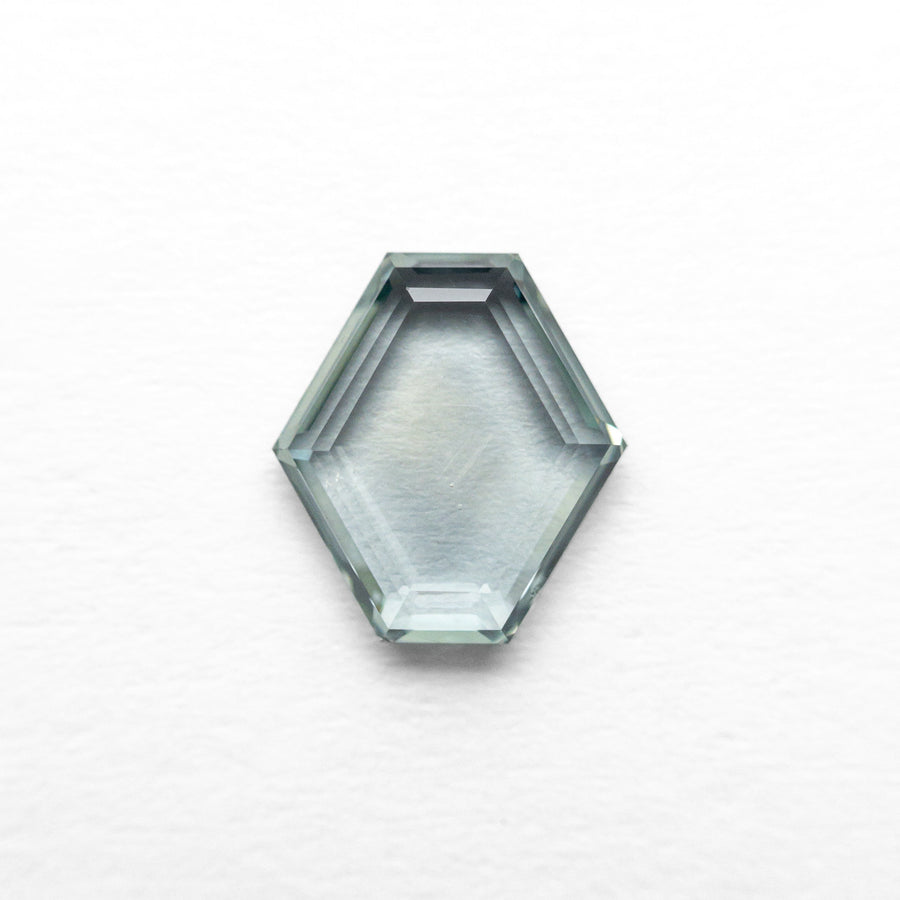 The 1.02ct 7.25x6.59x2.03mm Hexagon Portrait Cut Sapphire 23677-11 by East London jeweller Rachel Boston | Discover our collections of unique and timeless engagement rings, wedding rings, and modern fine jewellery. - Rachel Boston Jewellery
