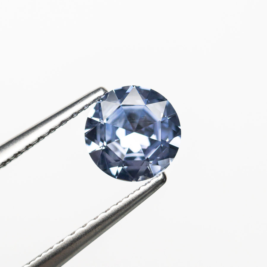 The 0.83ct 6.00x5.98x3.16mm Round Brilliant Sapphire 23743-01 by East London jeweller Rachel Boston | Discover our collections of unique and timeless engagement rings, wedding rings, and modern fine jewellery. - Rachel Boston Jewellery