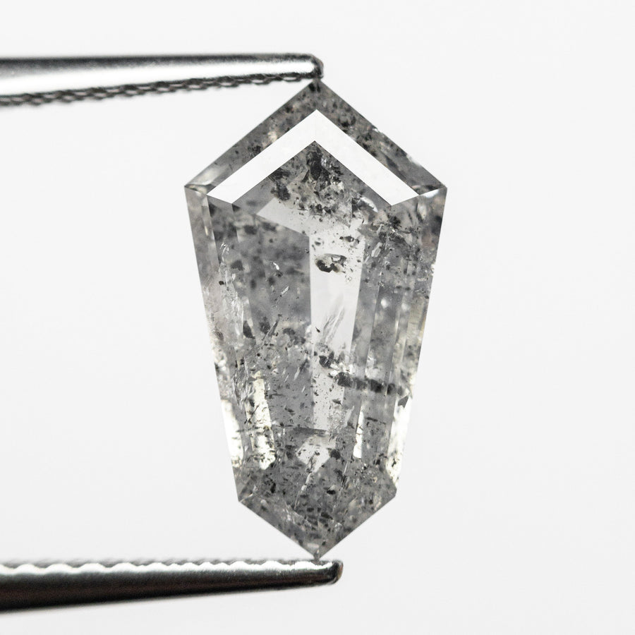 The 1.93ct 12.71x6.95x3.07mm Shield Step Cut 23834-05 by East London jeweller Rachel Boston | Discover our collections of unique and timeless engagement rings, wedding rings, and modern fine jewellery. - Rachel Boston Jewellery
