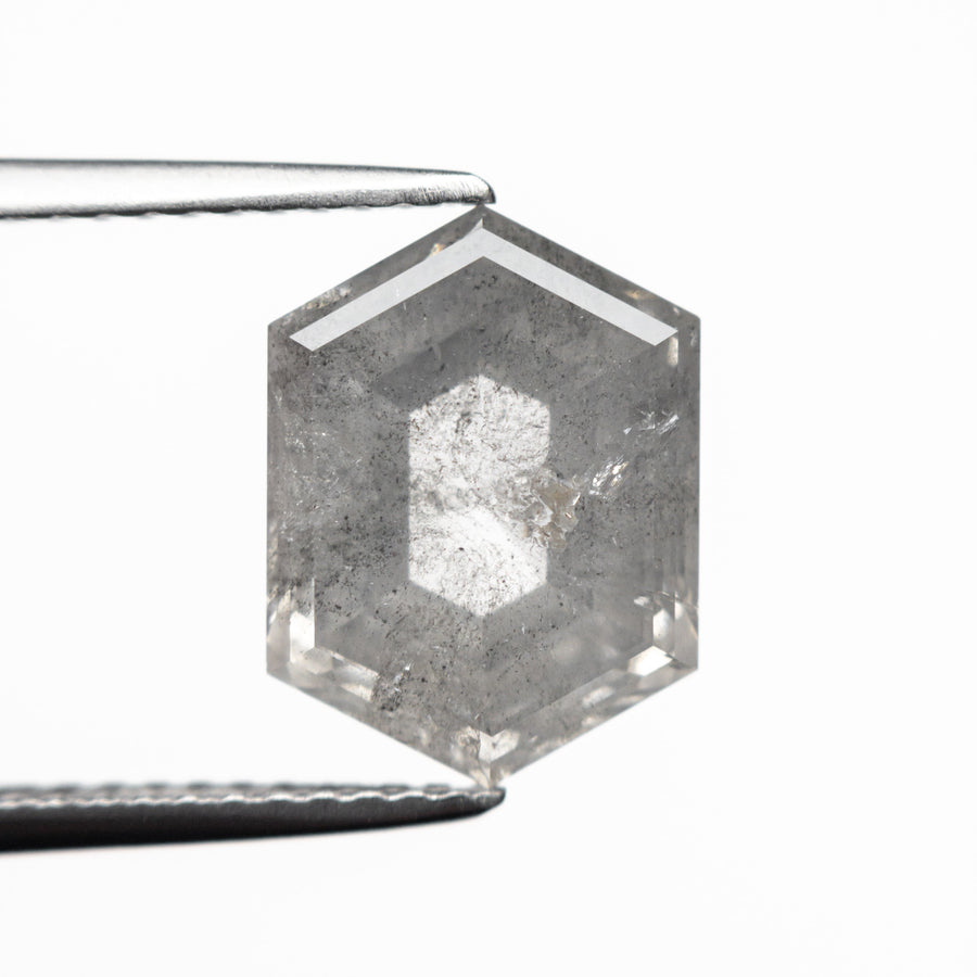 The 3.75ct 11.28x8.38x4.62mm Hexagon Step Cut 23841-07 by East London jeweller Rachel Boston | Discover our collections of unique and timeless engagement rings, wedding rings, and modern fine jewellery. - Rachel Boston Jewellery
