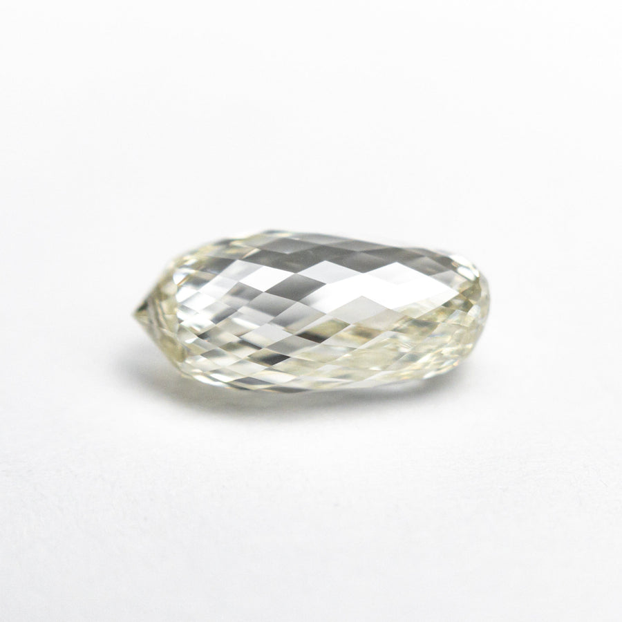 The 2.03ct 10.04x4.88x4.35mm VVS O-P Oval Briolette Cut 23898-01 by East London jeweller Rachel Boston | Discover our collections of unique and timeless engagement rings, wedding rings, and modern fine jewellery. - Rachel Boston Jewellery