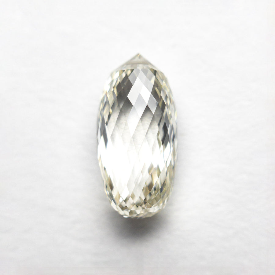 2.03ct 10.04x4.88x4.35mm VVS O-P Briolette Cut 23898-01 - Rachel Boston Jewellery