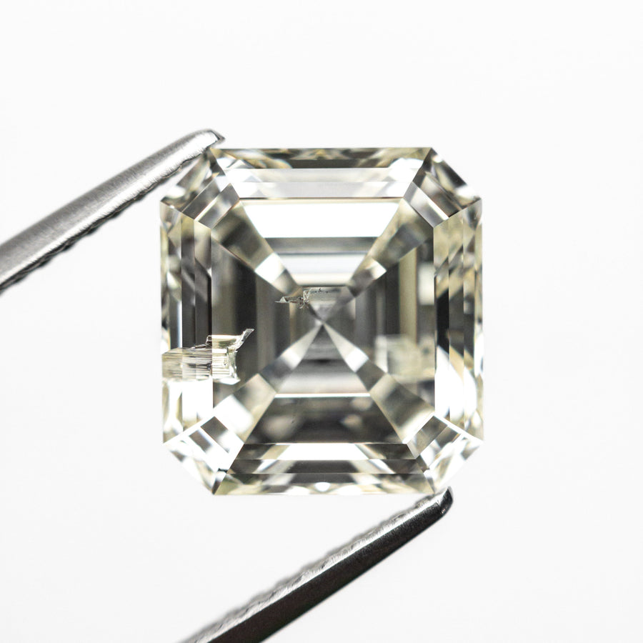 The 5.01ct 9.97x9.27x6.09mm GIA I1 O-P Cut Corner Square Step Cut 🇨🇦 23914-01 by East London jeweller Rachel Boston | Discover our collections of unique and timeless engagement rings, wedding rings, and modern fine jewellery. - Rachel Boston Jewellery