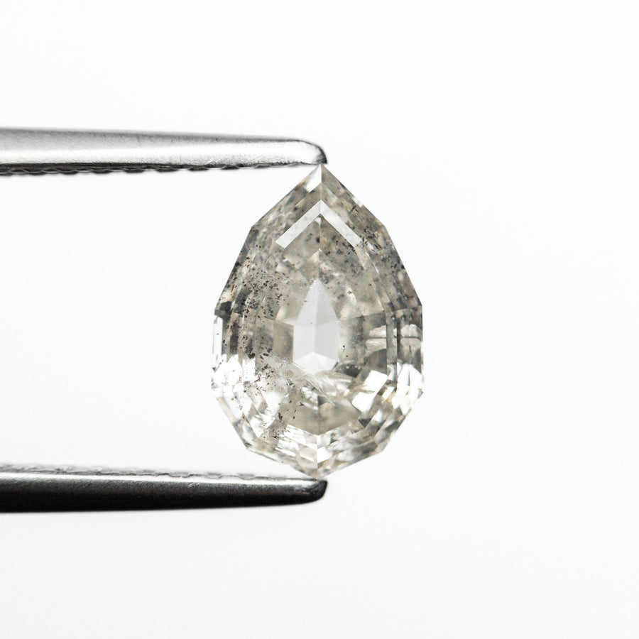 The 1.27ct 8.29x5.57x3.55mm Geo Pear Step Cut 🇨🇦 24041-01 by East London jeweller Rachel Boston | Discover our collections of unique and timeless engagement rings, wedding rings, and modern fine jewellery. - Rachel Boston Jewellery