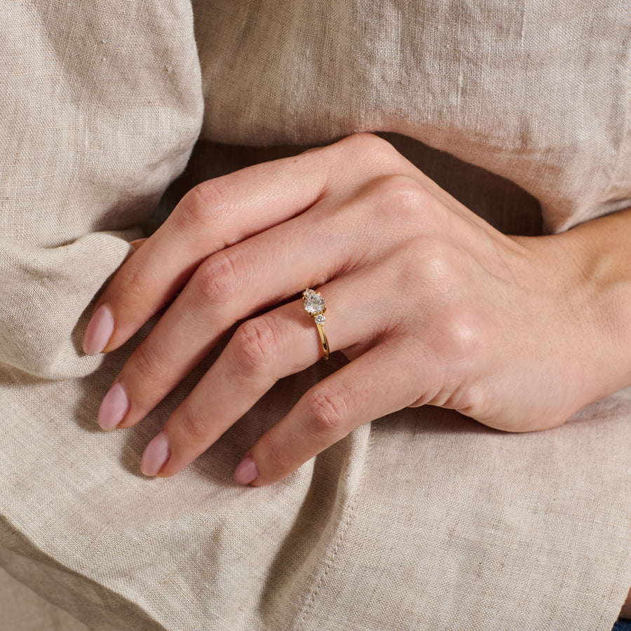 The Rita Ring by East London jeweller Rachel Boston | Discover our collections of unique and timeless engagement rings, wedding rings, and modern fine jewellery. - Rachel Boston Jewellery