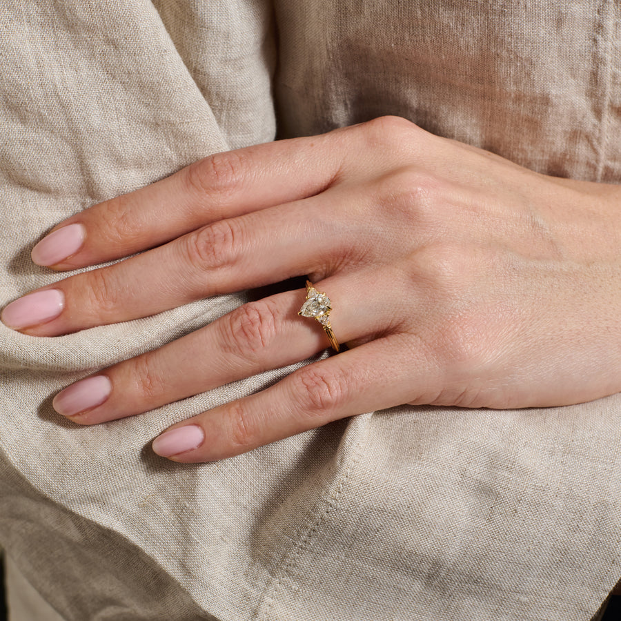 The Clara Ring - In Stock by East London jeweller Rachel Boston | Discover our collections of unique and timeless engagement rings, wedding rings, and modern fine jewellery. - Rachel Boston Jewellery