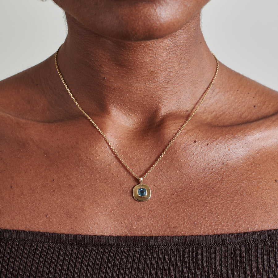 The Morgan Necklace - 1.03ct Montana by East London jeweller Rachel Boston | Discover our collections of unique and timeless engagement rings, wedding rings, and modern fine jewellery. - Rachel Boston Jewellery