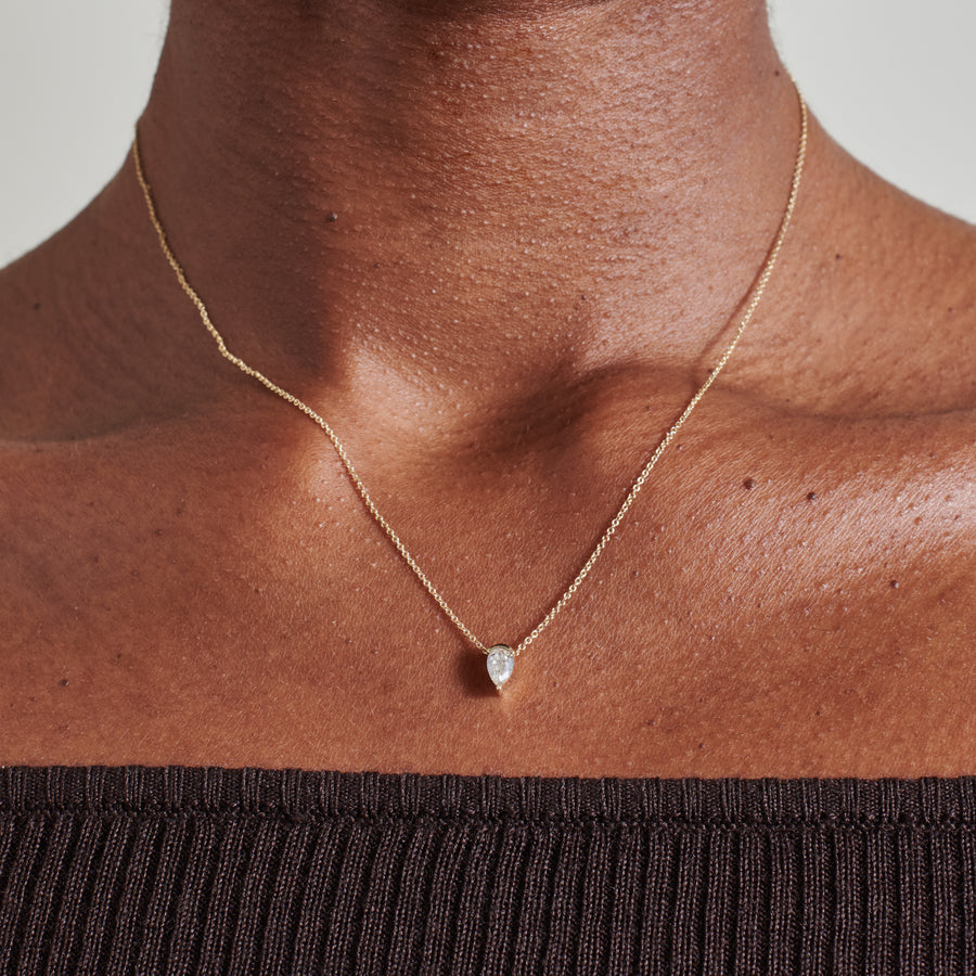 The X - Sturtevant Necklace- 0.30ct by East London jeweller Rachel Boston | Discover our collections of unique and timeless engagement rings, wedding rings, and modern fine jewellery. - Rachel Boston Jewellery