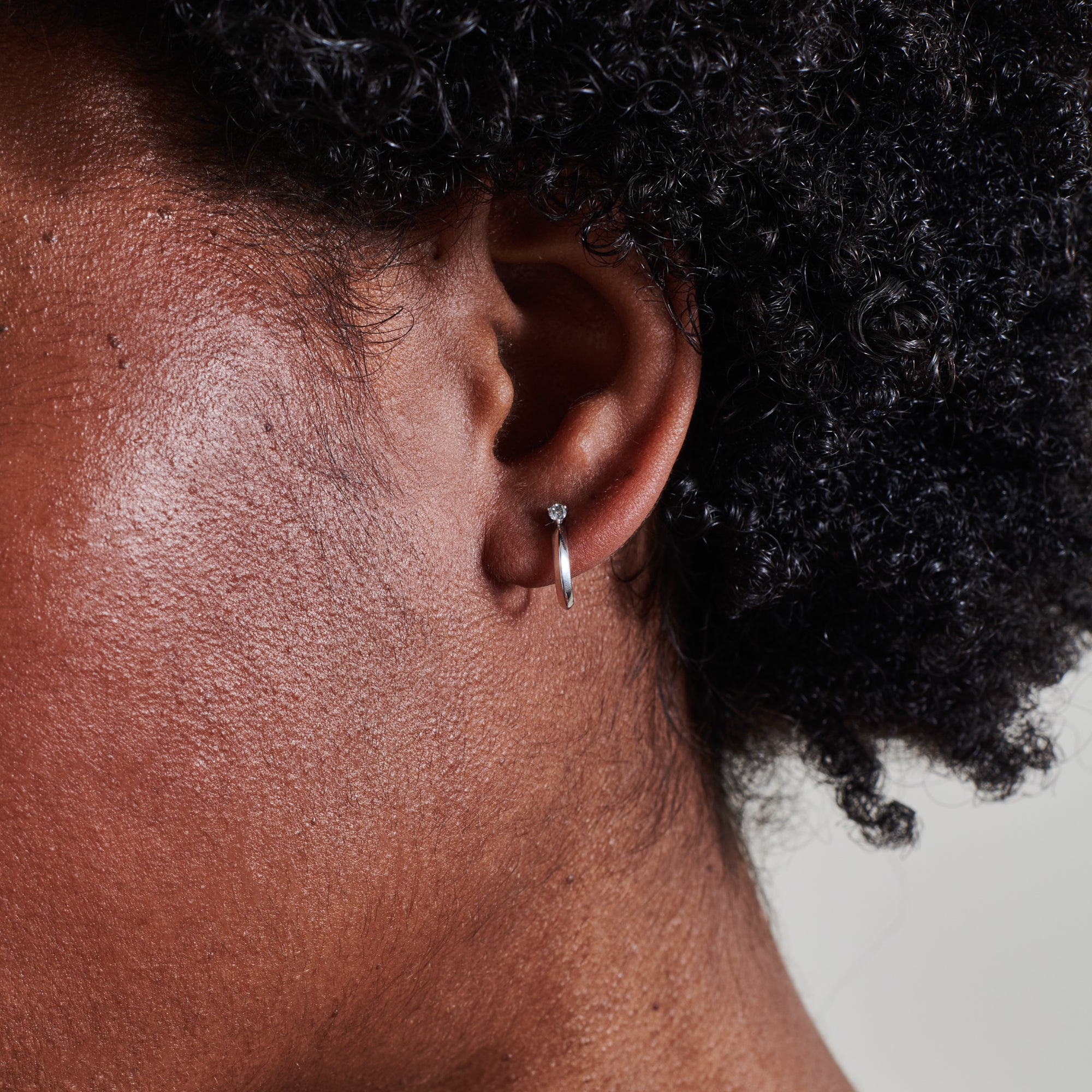 The Uruz Grey Diamond Earrings by East London jeweller Rachel Boston | Discover our collections of unique and timeless engagement rings, wedding rings, and modern fine jewellery.