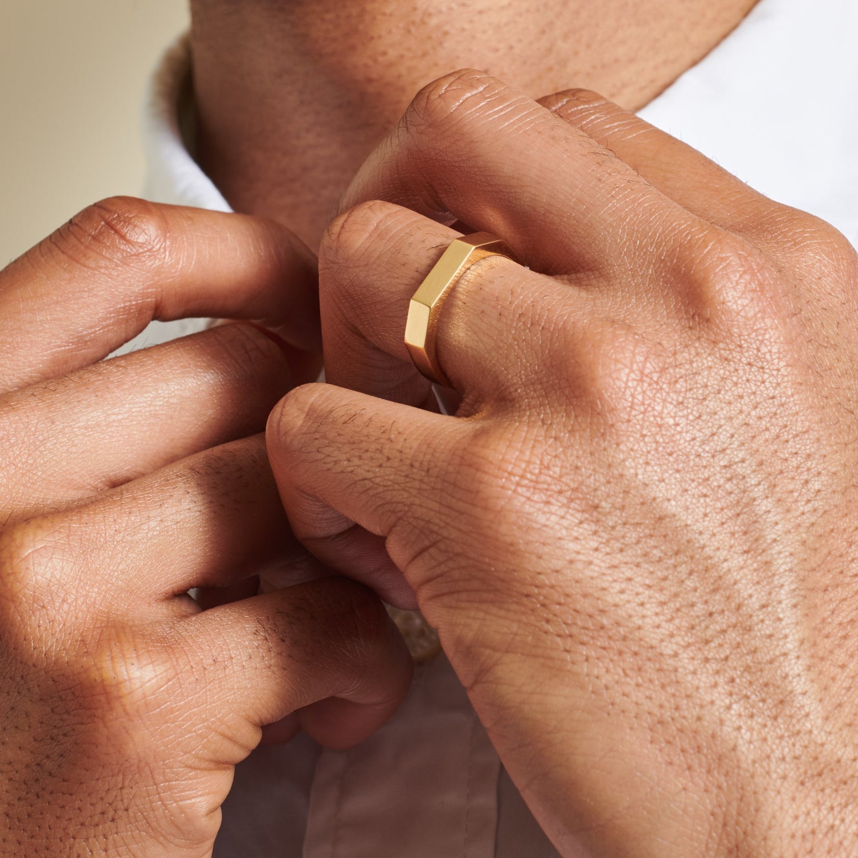 The Deco Plain Wedding Band - 4mm by East London jeweller Rachel Boston | Discover our collections of unique and timeless engagement rings, wedding rings, and modern fine jewellery.