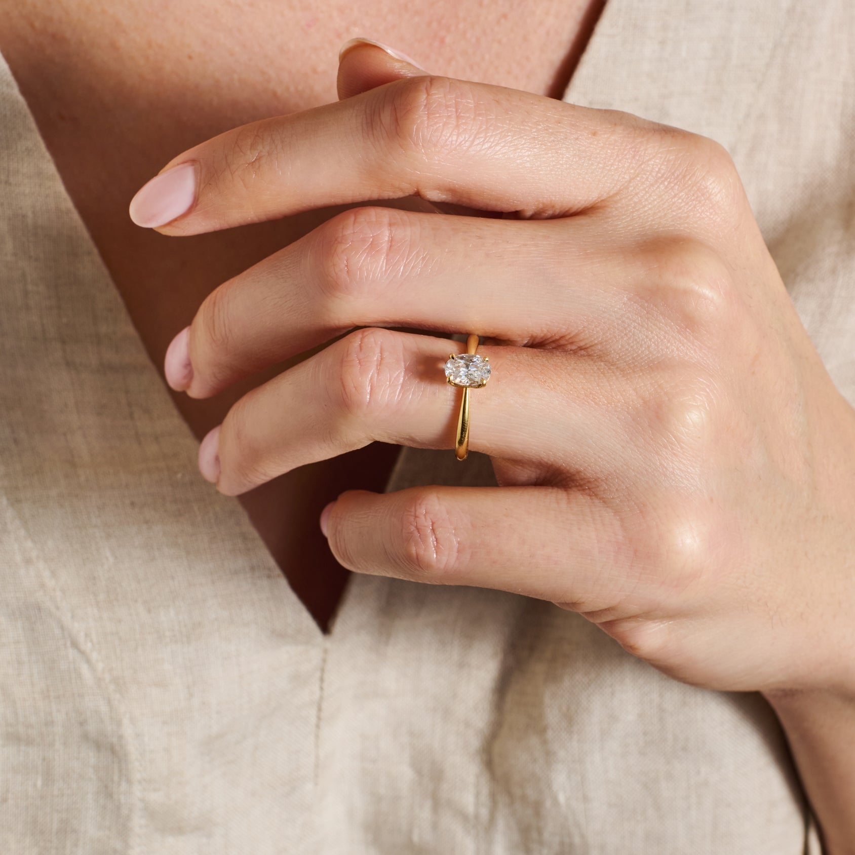 The Erin Ring by East London jeweller Rachel Boston | Discover our collections of unique and timeless engagement rings, wedding rings, and modern fine jewellery.