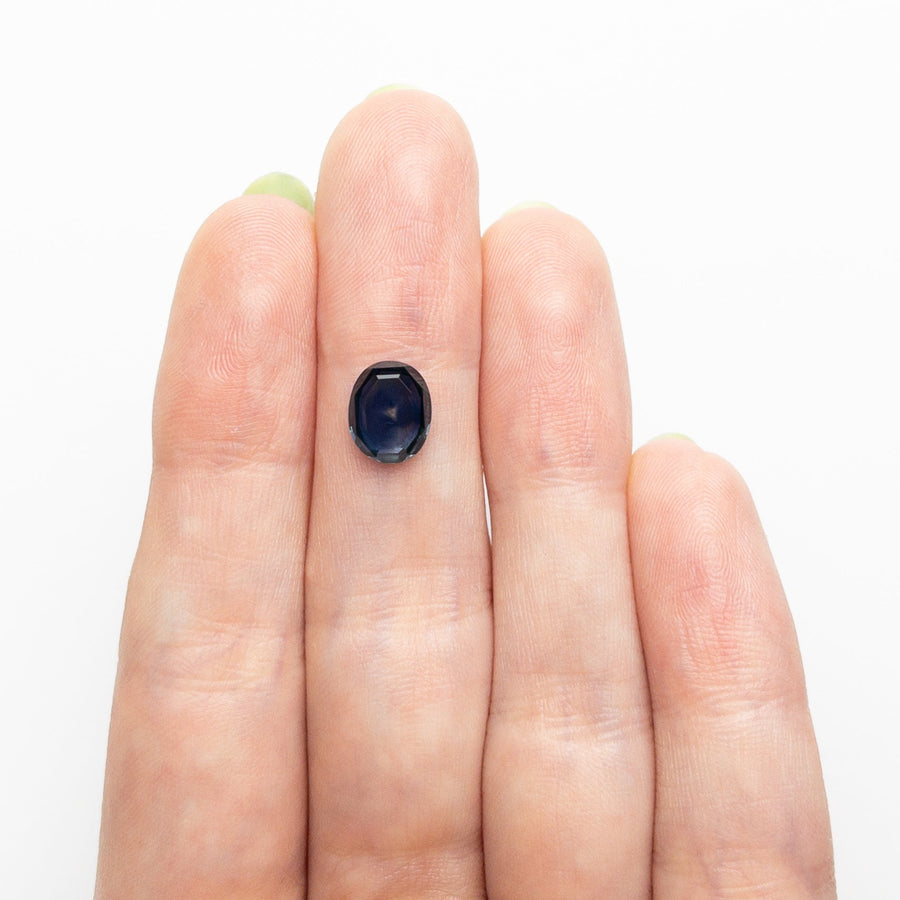 The 1.92ct 8.42x6.83x2.82mm Oval Portrait Cut Sapphire 24197-04 by East London jeweller Rachel Boston | Discover our collections of unique and timeless engagement rings, wedding rings, and modern fine jewellery. - Rachel Boston Jewellery