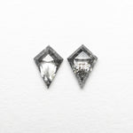 0.35cttw 2pc 5.47x3.76x1.36mm 5.55x3.84x1.65mm Kite Rosecut Matching Pair 24495-01