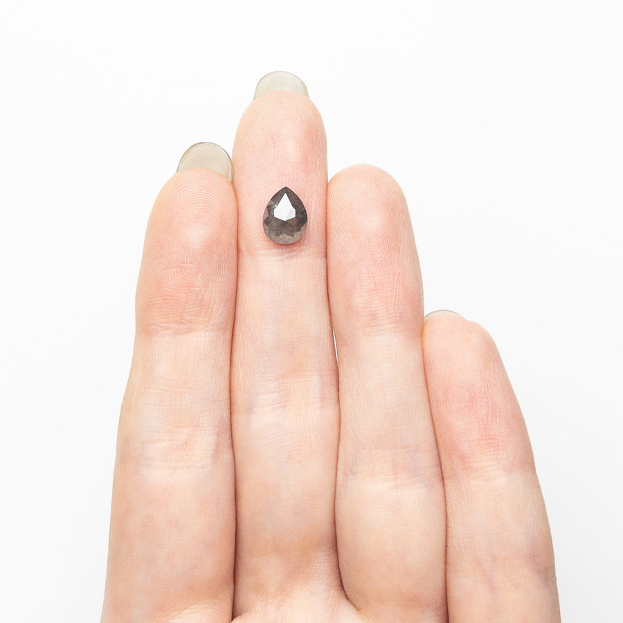 The 1.50ct 7.99x6.29x3.58mm Pear Double Cut 24503-09 by East London jeweller Rachel Boston | Discover our collections of unique and timeless engagement rings, wedding rings, and modern fine jewellery. - Rachel Boston Jewellery