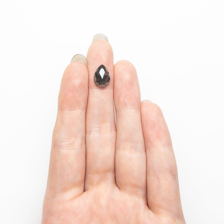 The 3.24ct 11.00x7.95x4.48mm Pear Double Cut 24503-15 by East London jeweller Rachel Boston | Discover our collections of unique and timeless engagement rings, wedding rings, and modern fine jewellery. - Rachel Boston Jewellery
